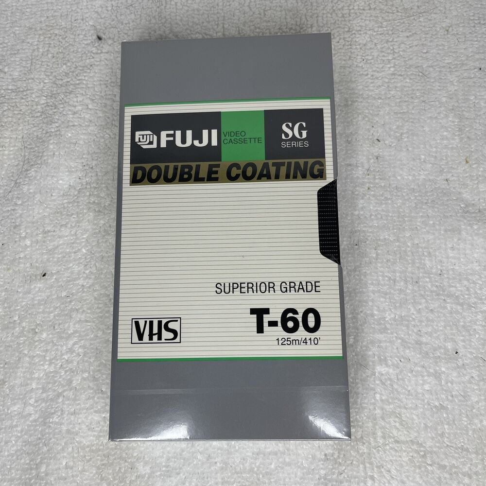 Lot Of 8 Fuji VHS Video Cassettes Double Coating T-60 SG Series New Sealed